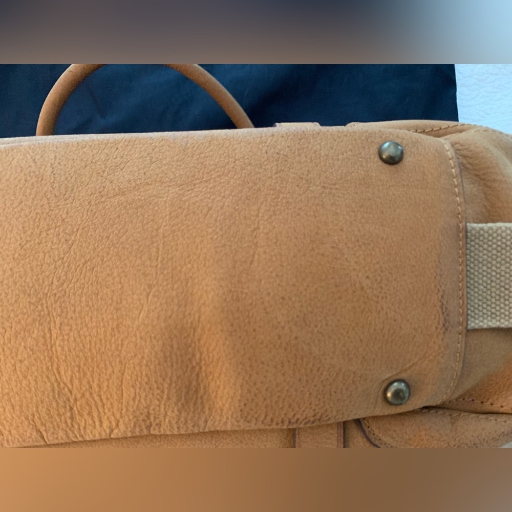 NWT The Kelli Dooney & Bourke Bag Saddle Tan Alto Montecatini Italy Satchel - Picture 7 of 16